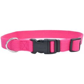 Coastal Pet New Earth Soy Adjustable Dog Collar Fuchsia - 6-8''L x 3/8"W